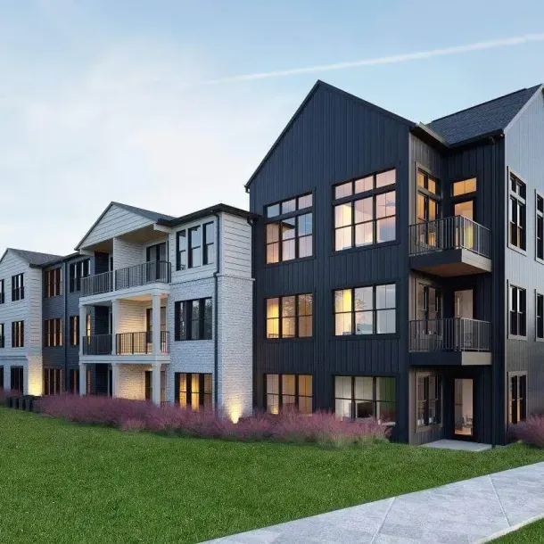 A photo of modern multi-family flats